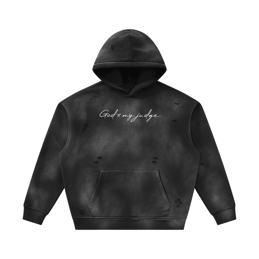 God’s My Judge Distressed Hoodie
