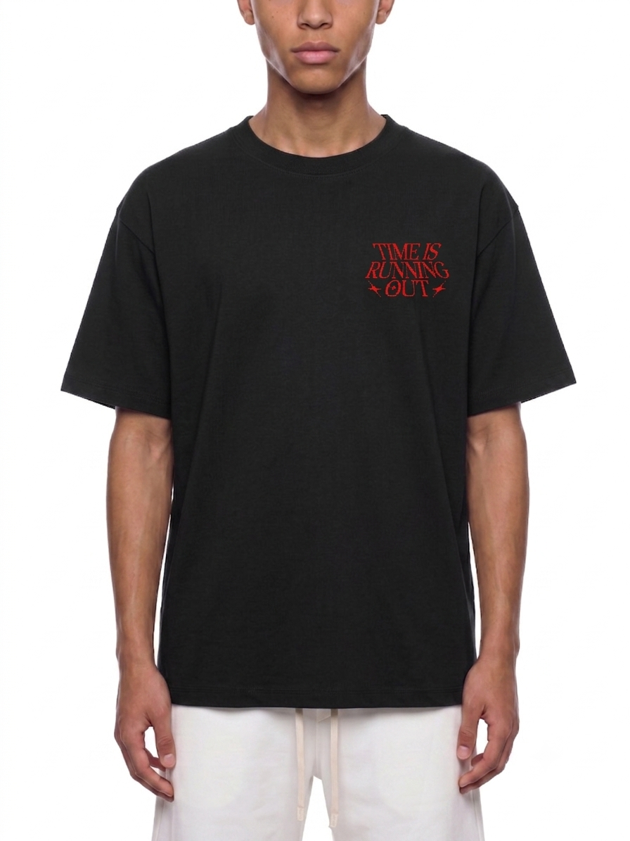 "Time Is Running Out" Oversized Tee